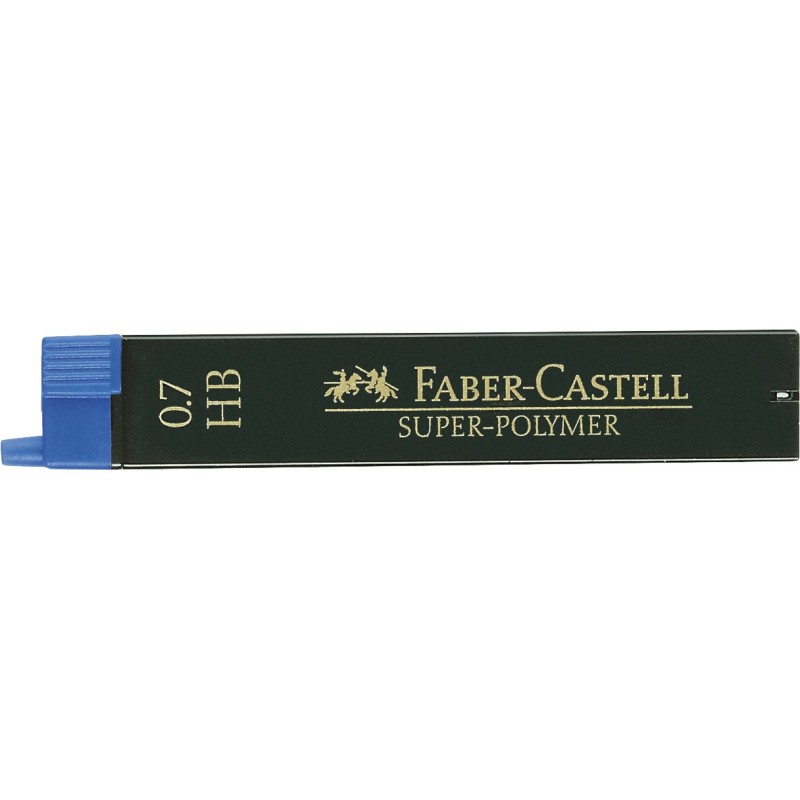 Faber-Castell Feinmine SUPER POLYMER Stärke: 0,7 mm · Härtegrad: HB · tiefschwarz