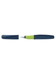 Pelikan Füllhalter Twist  P457 Farbe: blau/apple · Feder M · für Rechts- und Linkshänder universell