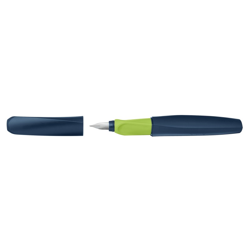 Pelikan Füllhalter Twist  P457 Farbe: blau/apple · Feder M · für Rechts- und Linkshänder universell