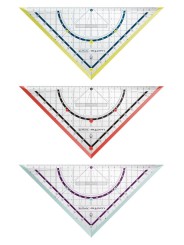Herlitz Geometriedreieck my.pen · 25 cm mit Griff · Kunststoff · 1 Stück - Farbe zufällig
