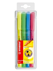 STABILO® Textmarker STABILO® flash® · Etui mit 4 Stiften