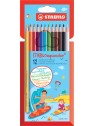 STABILO® Aquarell-Buntstift STABILOaquacolor® · Kartonetui mit 12 Stiften