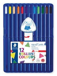 STAEDTLER® Buntstifte ergo soft® jumbo Farbstift · 4 mm · aufstellbare Box mit 12 Farben