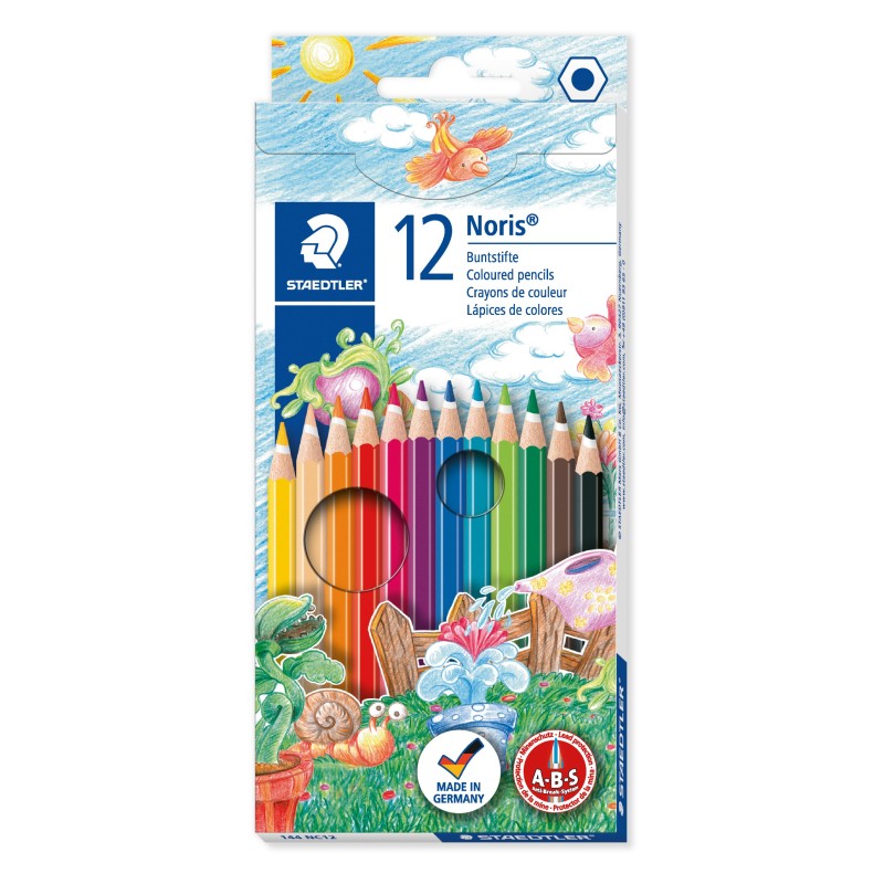 STAEDTLER® Buntstifte Noris Club® 144 NC12 · 3 mm · Kartonetui mit 12 Farben