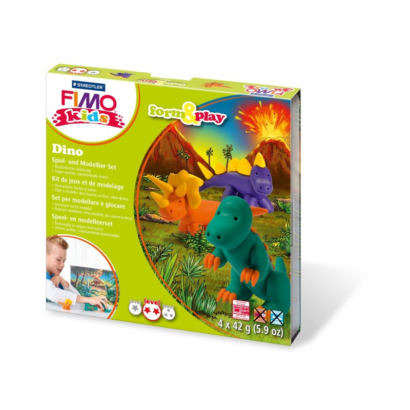 STAEDTLER® Modelliermasse FIMO® Kids Form & Play "Dino"