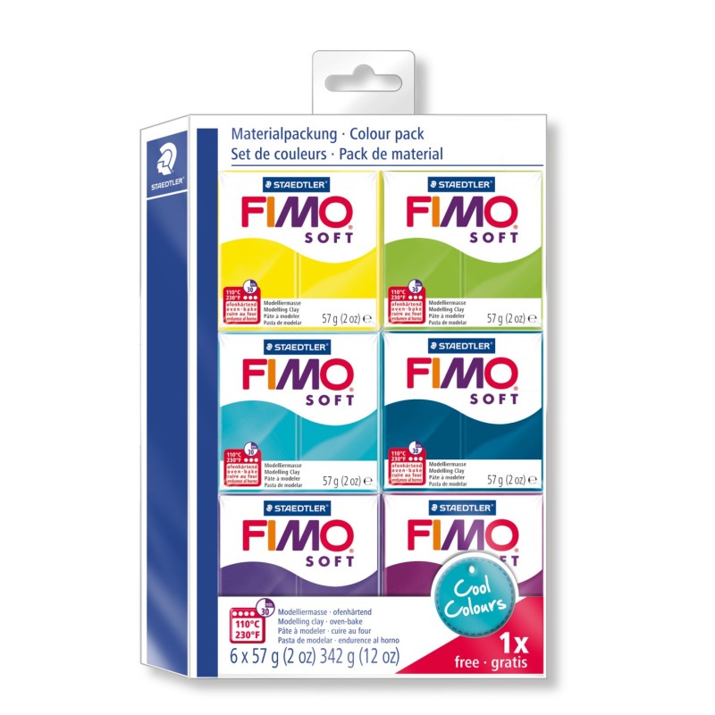 STAEDTLER® Modelliermasse FIMO® soft  "Cool Colours"