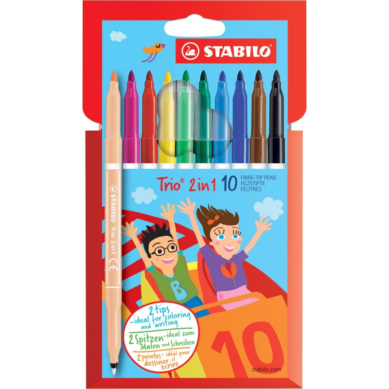 STABILO® Filzstift und Fineliner in einem STABILO® Trio® 2 in 1