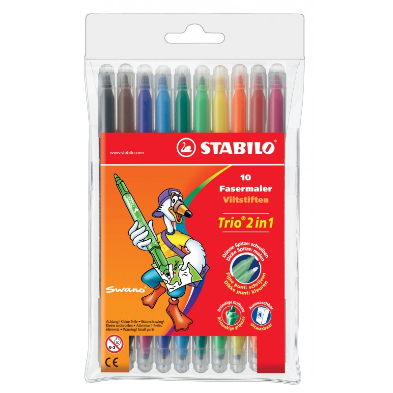 STABILO® Filzstift und Fineliner in einem STABILO® Trio® 2 in 1