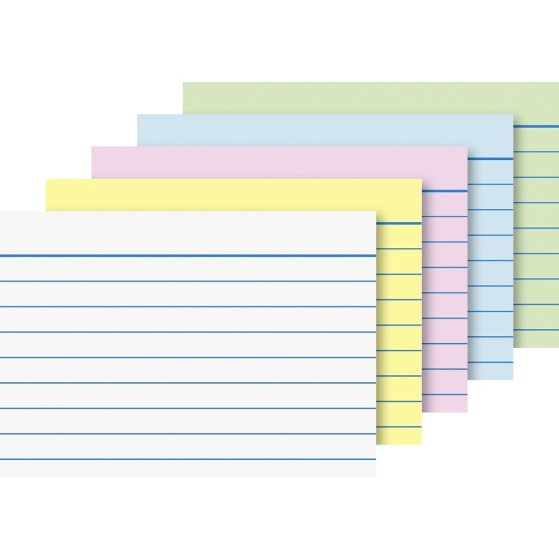 BRUNNEN Karteikarten A8 liniert sorot 100St