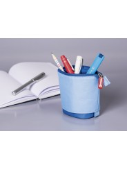 BRUNNEN Etui und Stiftköcher blau