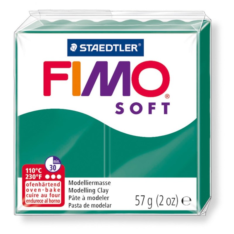 FIMO® soft ofenhärtende STAEDTLER® Modelliermasse - 57g - smaragd grün - 8020-56