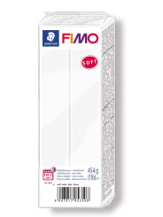 FIMO® soft ofenhärtende STAEDTLER® Modelliermasse - Großblock 454g - weiß - 8021-0