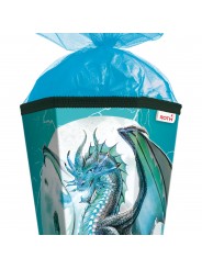 Roth Schultüte / Zuckertüte · mit Tüllverschluss · 85cm · 6-eckig · Eisdrache