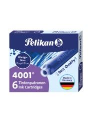 Pelikan Tintenpatronen · Standardgröße · 6 Stück · königsblau