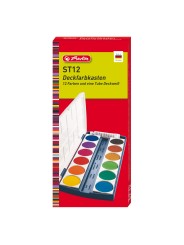 Herlitz Deckfarbkasten · inkl. Deckweiß · 12 Farben