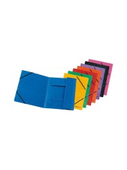 Herlitz Einschlagmappe / Jurismappe Colorspan · mit Gummizug · Colorspan-Karton, 355 g/qm · schwarz