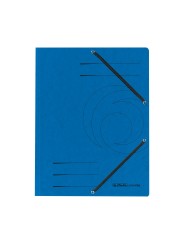 Herlitz Einschlagmappe / Jurismappe Colorspan · mit Gummizug · Colorspan-Karton, 355 g/qm · blau