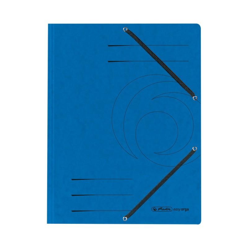 Herlitz Einschlagmappe / Jurismappe Quality · mit Gummizug · Quality-Karton, 355 g/qm · blau